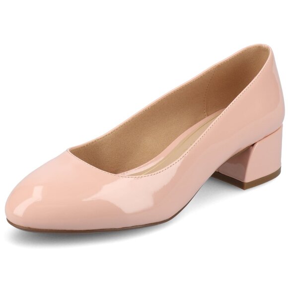 Journee Collection Womens Saarii Round Toe Heel Pumps Light Pink Size 11 NWOB - Picture 2 of 3